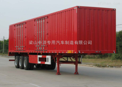 供應廂體半掛車,半掛車,掛車手續(xù),質(zhì)量有保障-供求商機-梁山中澤專用汽車制造